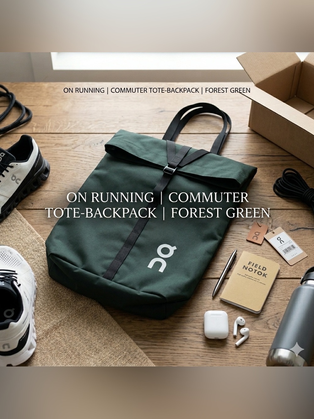 On Running Dark Green Men's Backpack